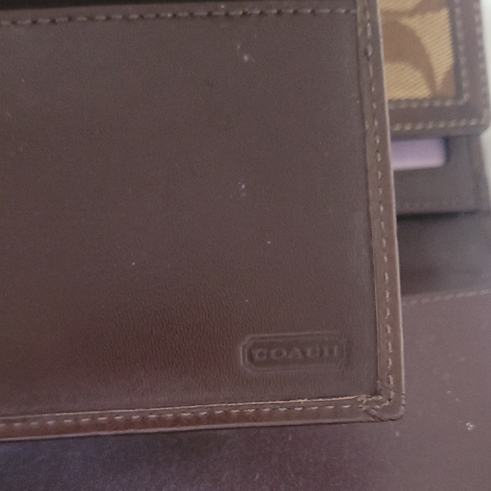 Coach Brown Patterned Wallet Set - image 6